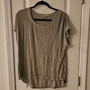 Jane and Delancey Olive Short Sleeve Top